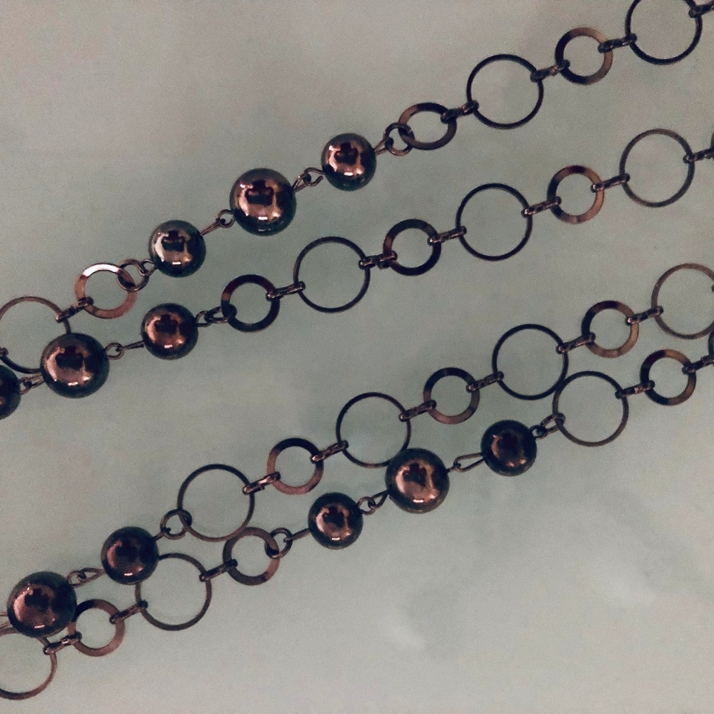 Drk Bronze Necklace and Earnings SET